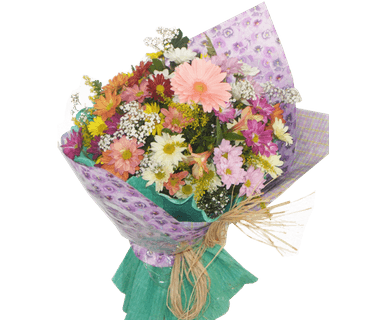 Buquê de Flor do Campo com Gérberas