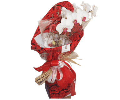 Orquídea uma aste branca